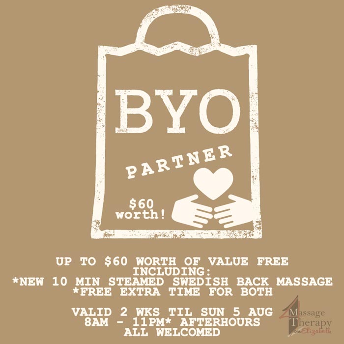 byo partner with you for a massage